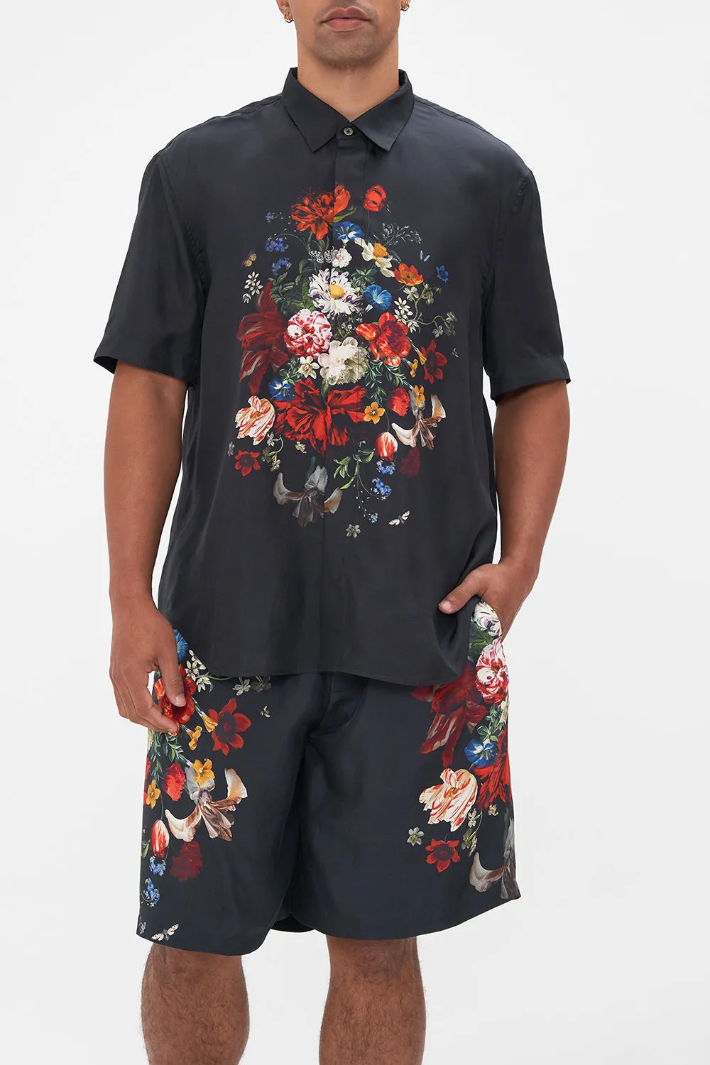 OVERSIZED BUTTON THROUGH SHORT SLEEVE SHIRT A STILL LIFE