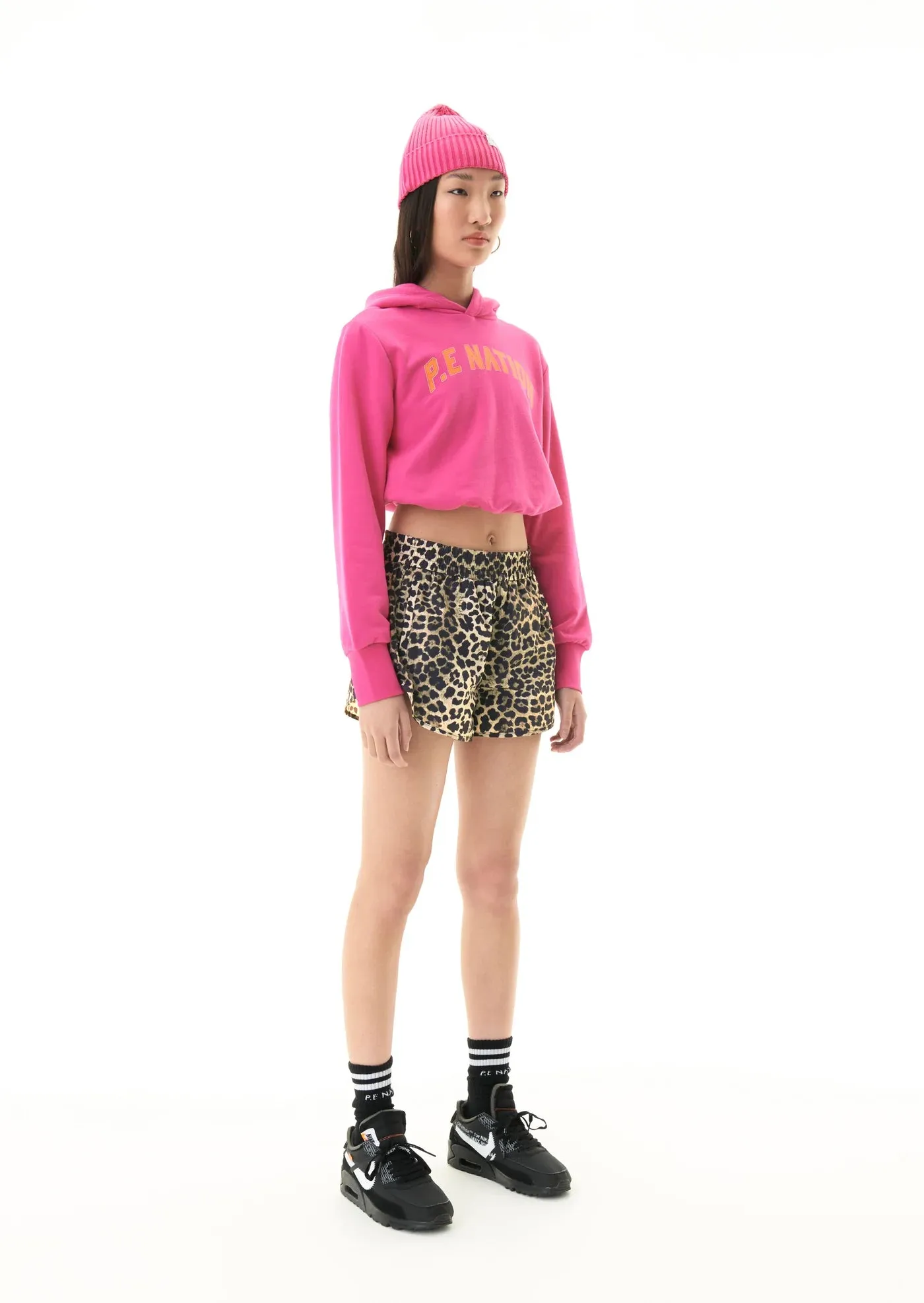 P.E Nation DEFENDING ZONE HOODIE IN PINK GLO