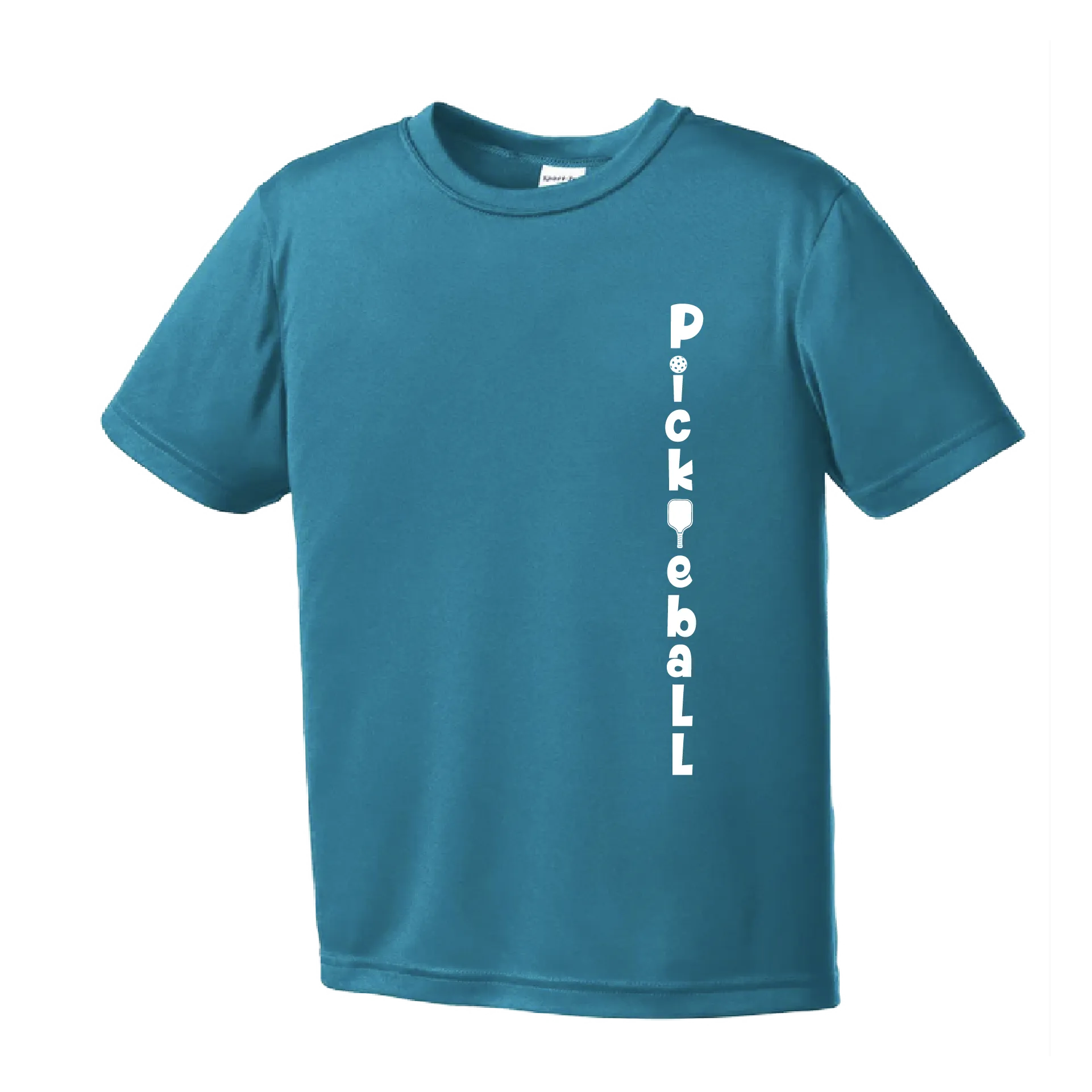 Pickleball Vertical (Customizable) | Youth Short Sleeve Pickleball Shirts | 100% Polyester