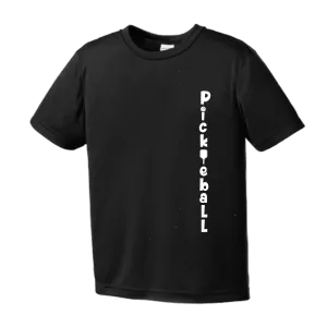 Pickleball Vertical (Customizable) | Youth Short Sleeve Pickleball Shirts | 100% Polyester