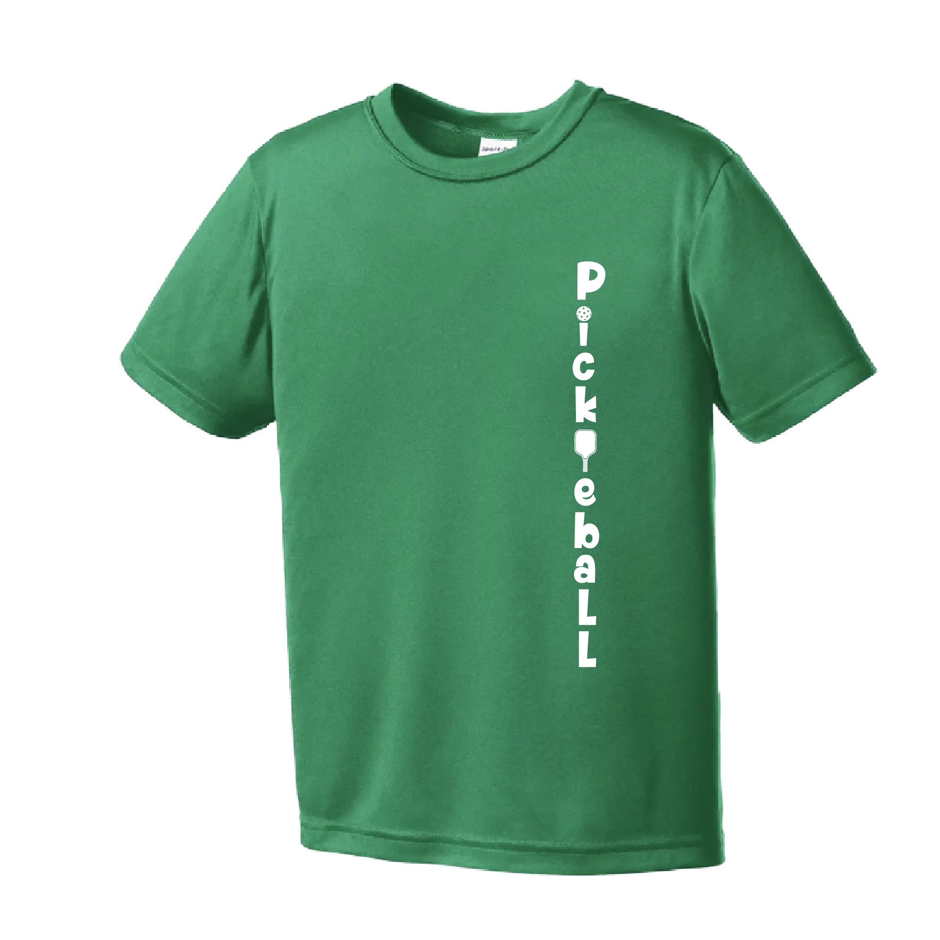 Pickleball Vertical (Customizable) | Youth Short Sleeve Pickleball Shirts | 100% Polyester