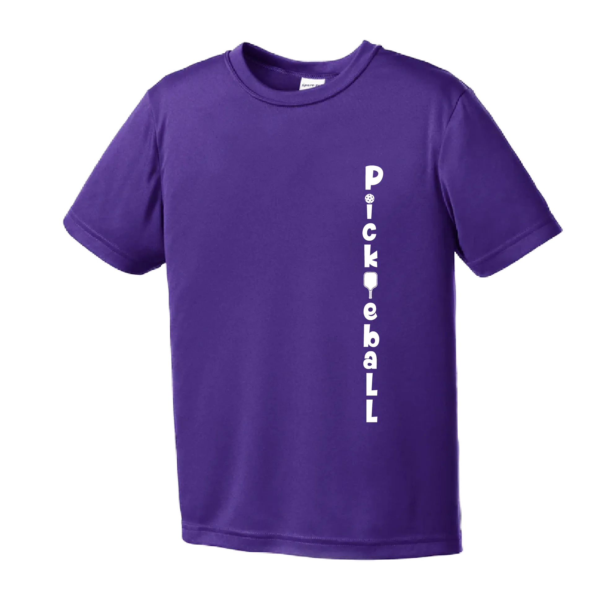 Pickleball Vertical (Customizable) | Youth Short Sleeve Pickleball Shirts | 100% Polyester