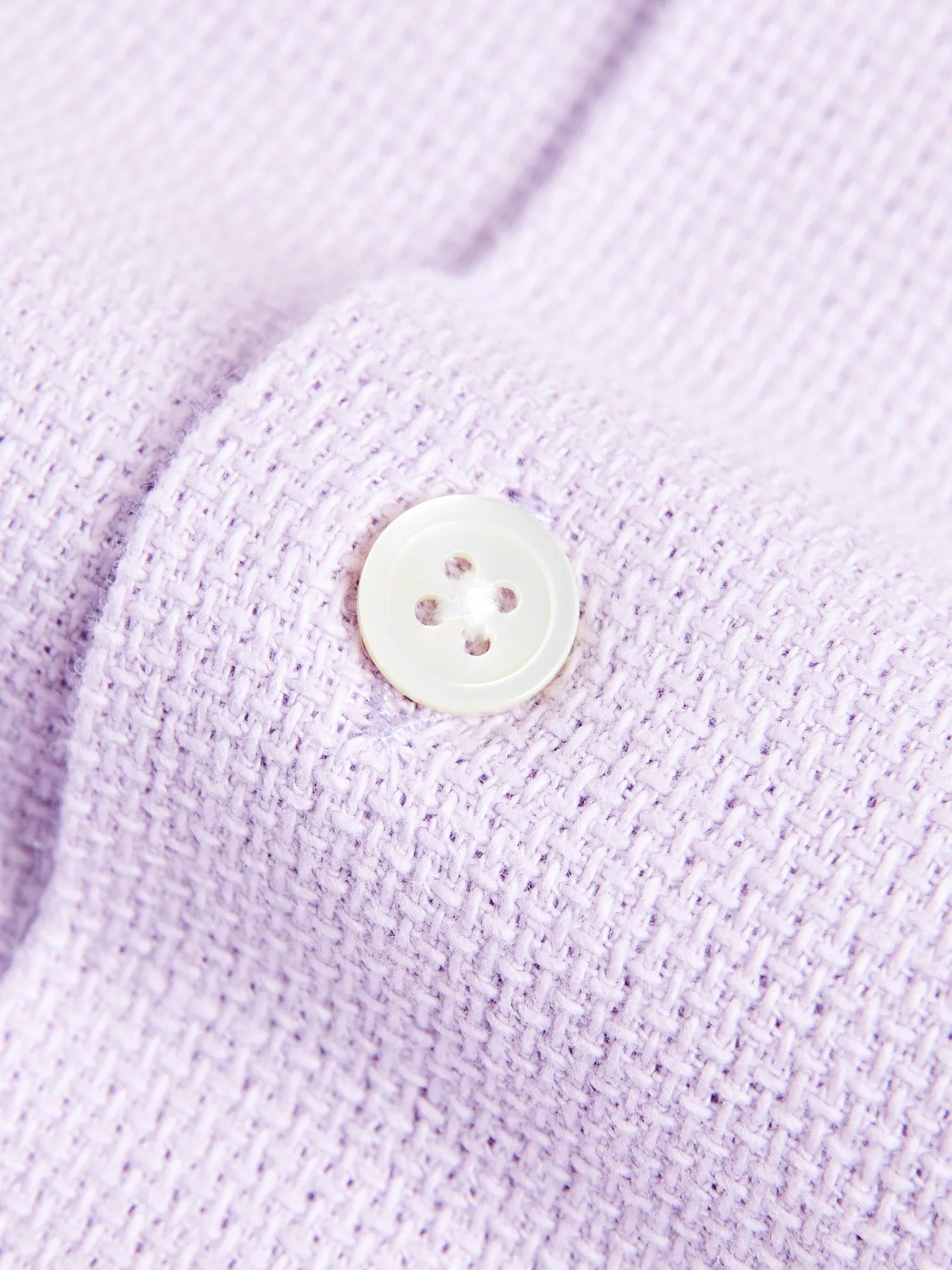 Pique Button-Up Shirt in Lavanda