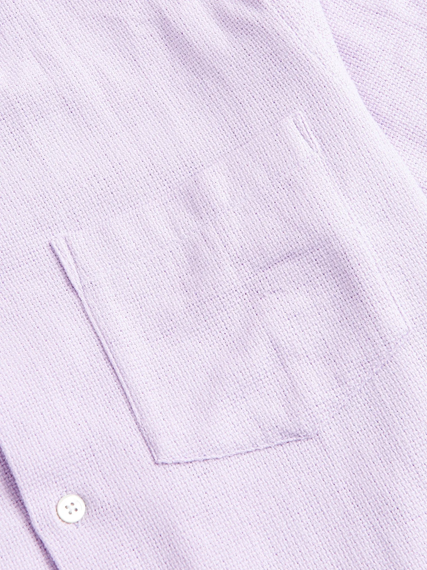 Pique Button-Up Shirt in Lavanda