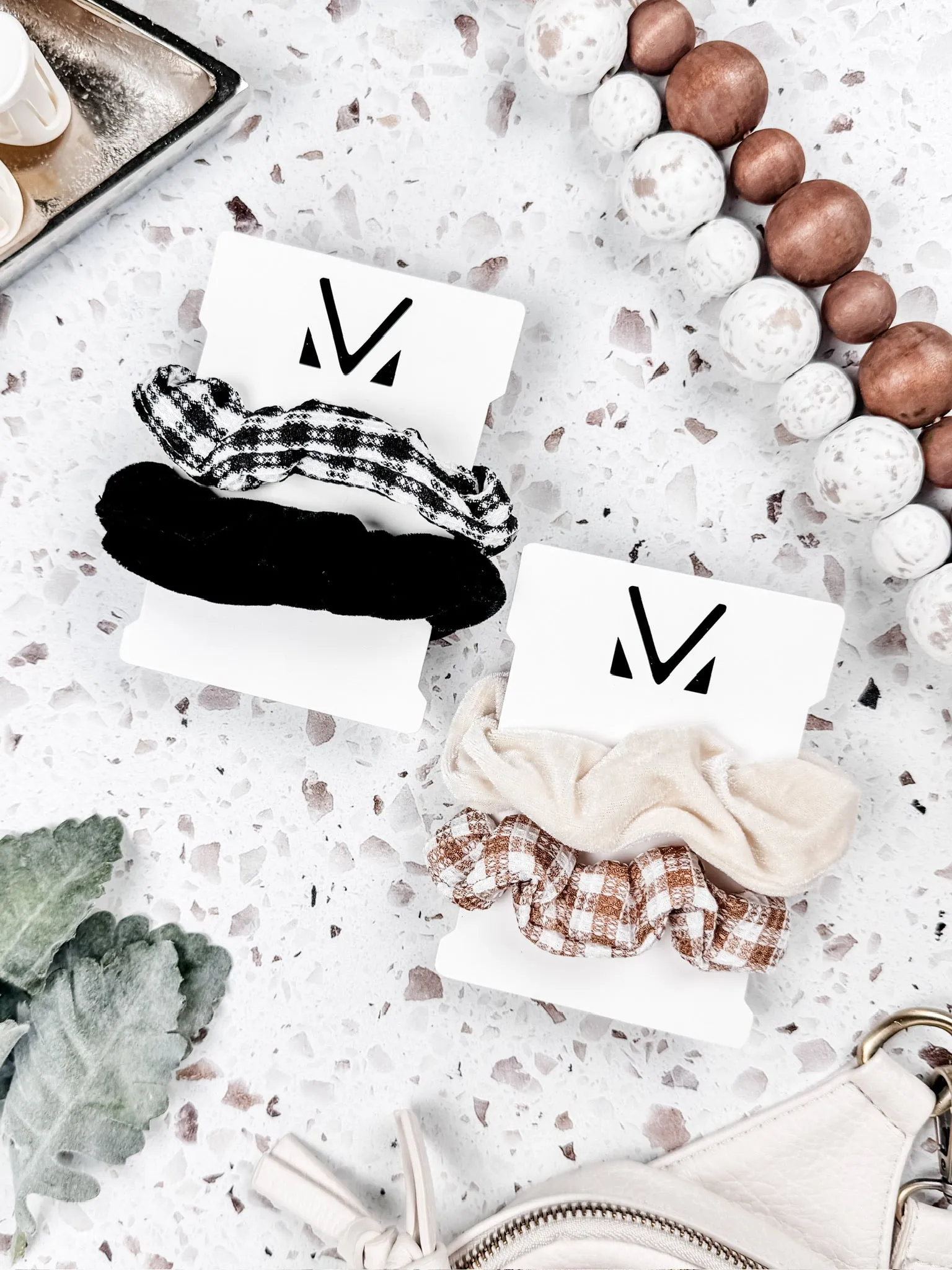Plaid Duo Scrunchies