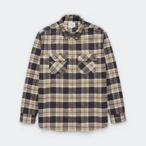 Plaid Shirt x JJJJound - White/Grey Check