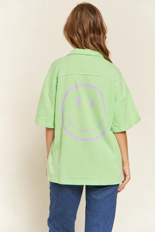 Plus Smiley Face Top