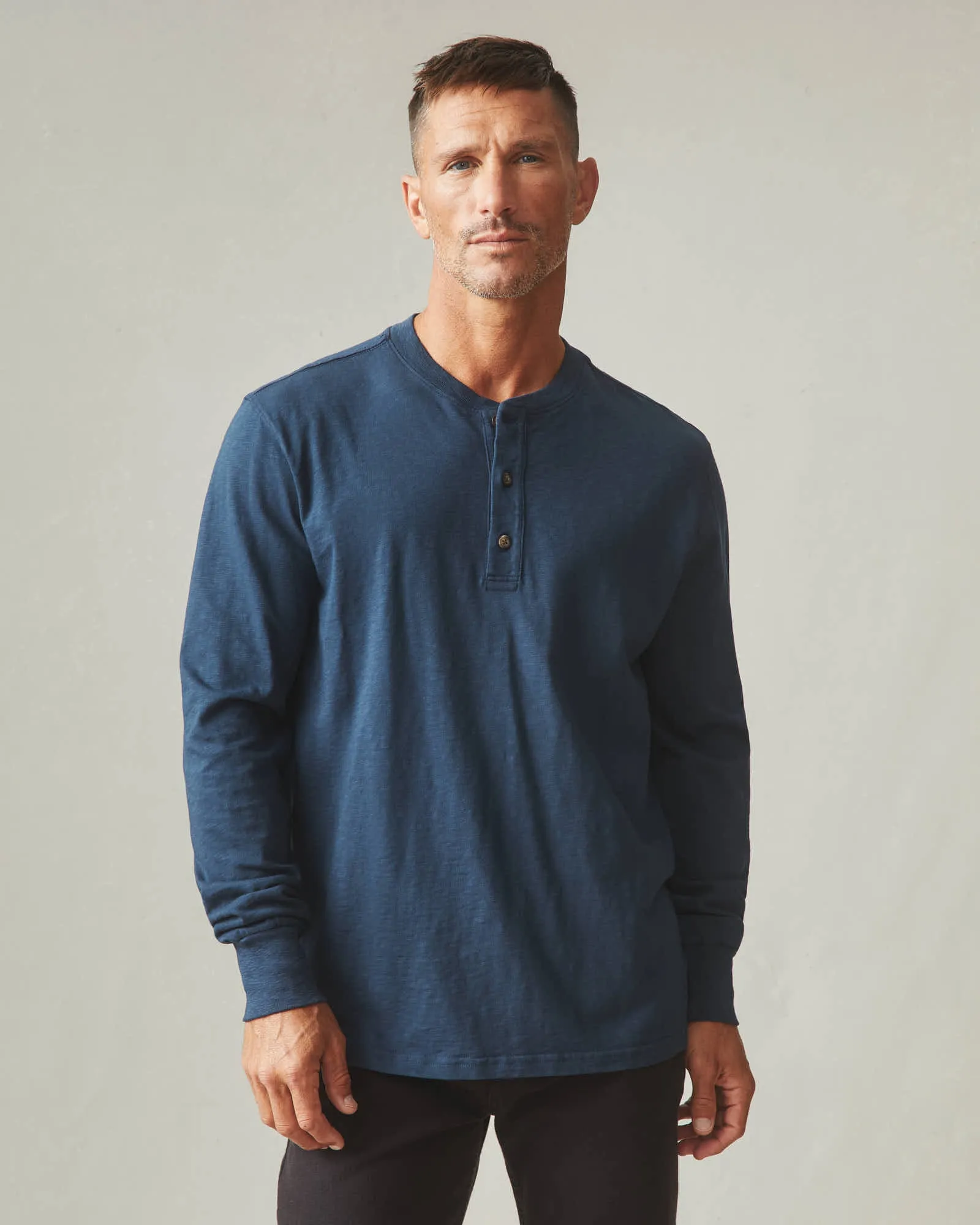 Premium Slub Henley Long Sleeve - Spellbound