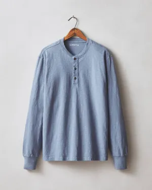 Premium Slub Henley Tee Long Sleeve - Wild Wind