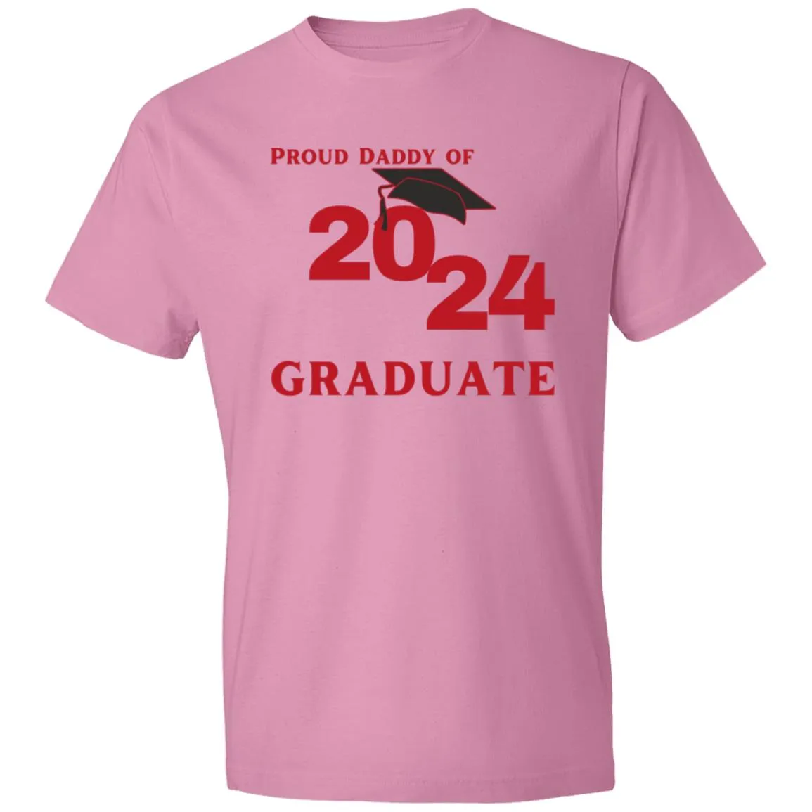 Proud Daddy -- 2024 Graduate -- Lightweight T-Shirt