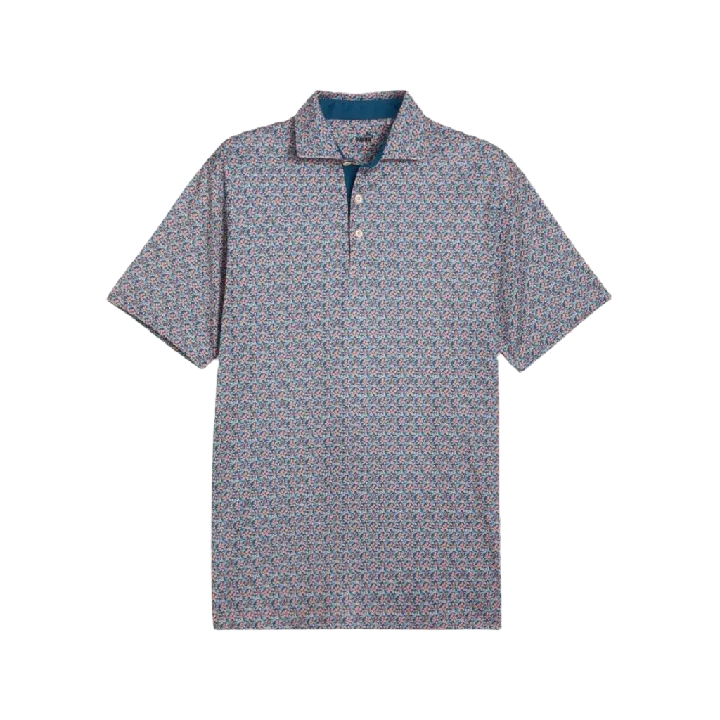 Puma MATTR Essex Golf Polo - Navy/Pink