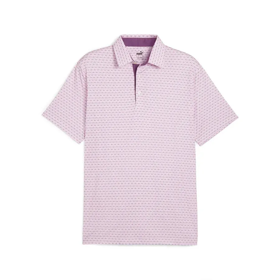 Puma MATTR Palm Deco Golf Polo - Pink