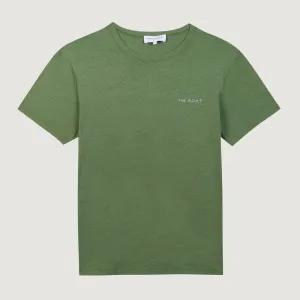 "The GOAT" Villiers Cotton & Linen T-Shirt (Olive Green)
