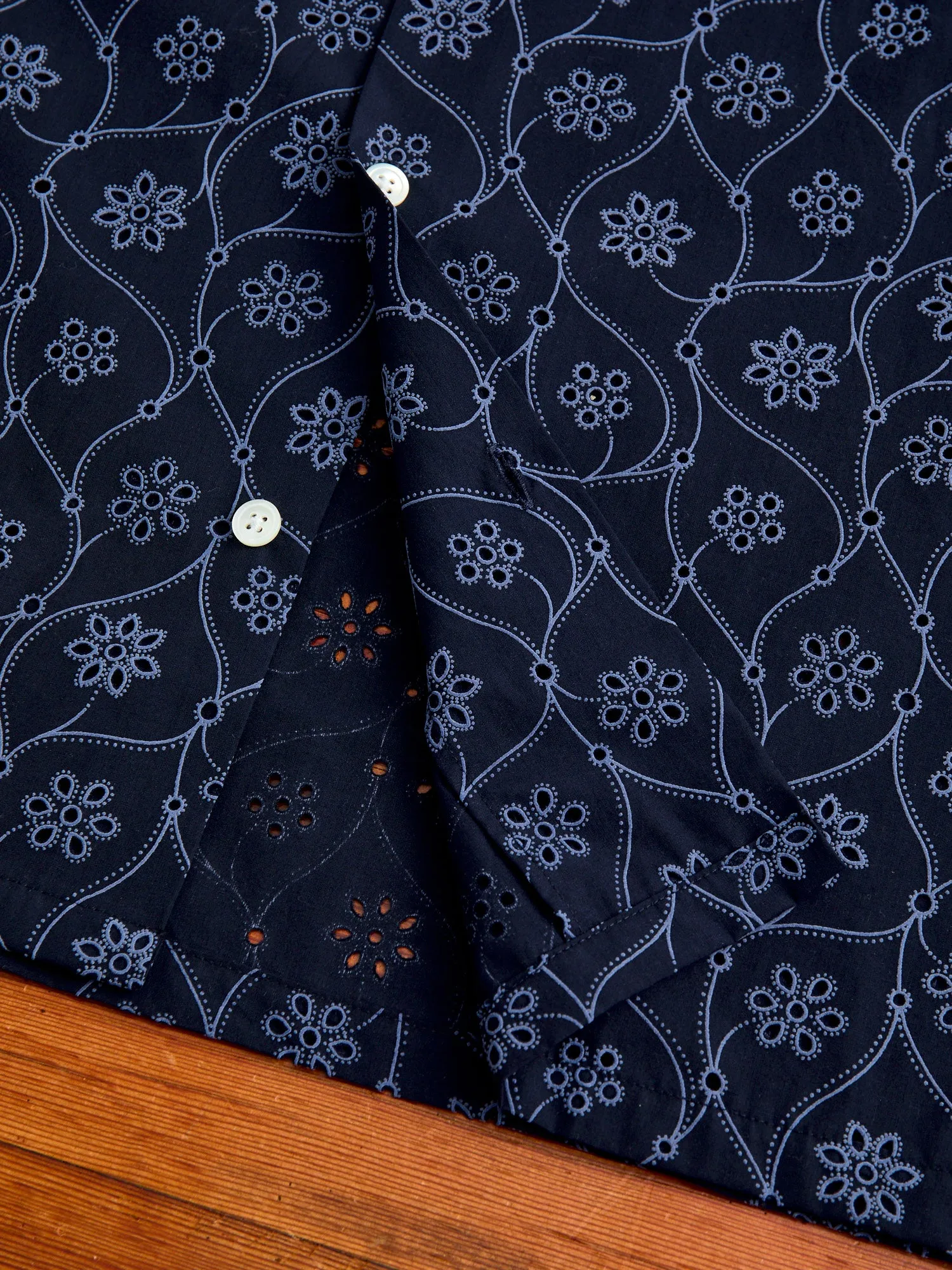 Rendi Button-Up Shirt in Navy