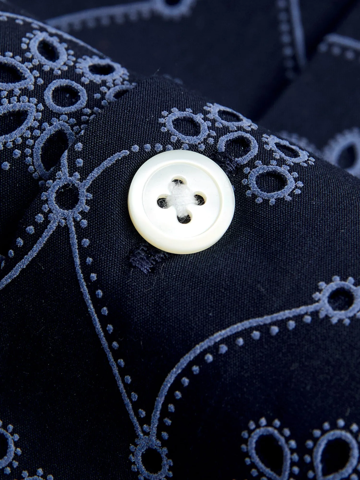 Rendi Button-Up Shirt in Navy