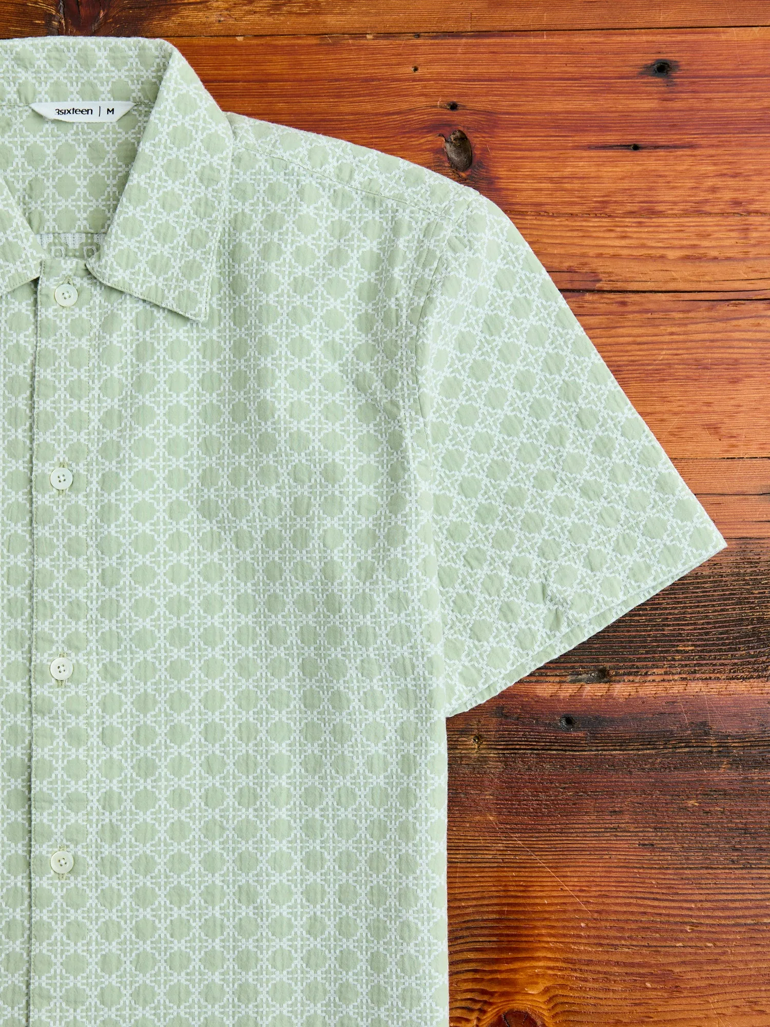 Resort Shirt in Seafoam Rattan