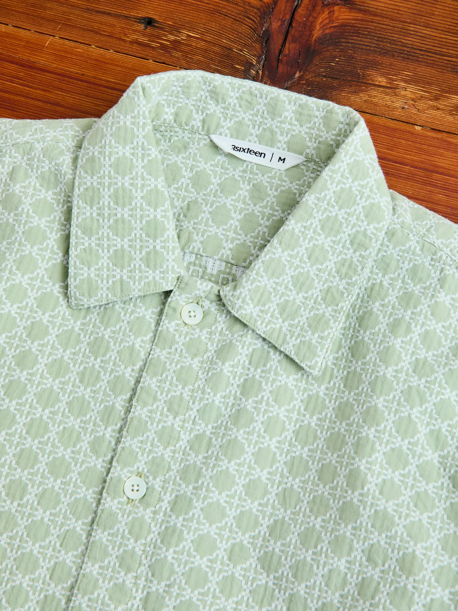 Resort Shirt in Seafoam Rattan
