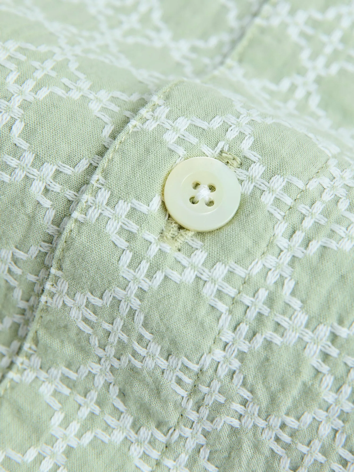 Resort Shirt in Seafoam Rattan
