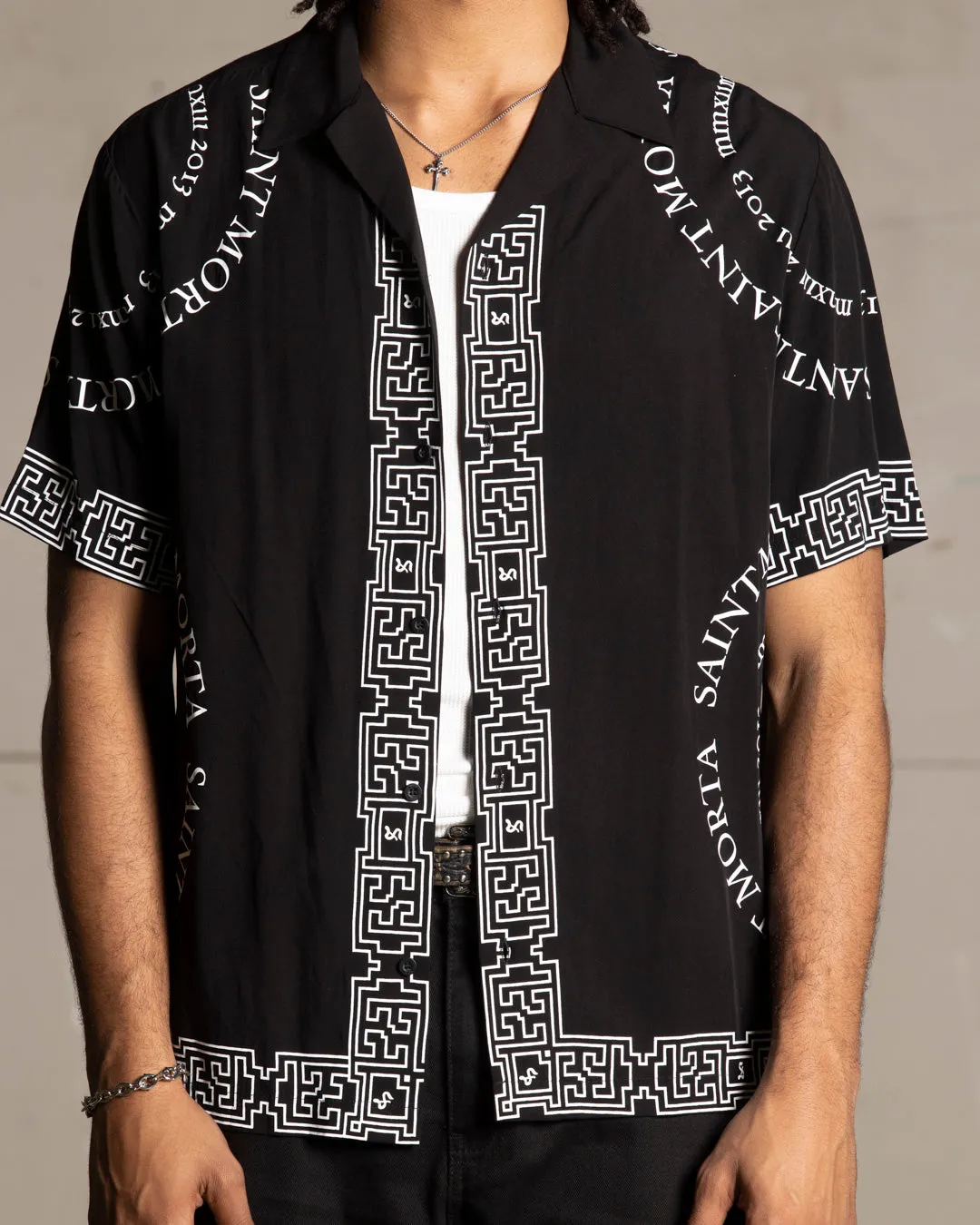 Saint Morta Erebos Short Sleeve Shirt Black