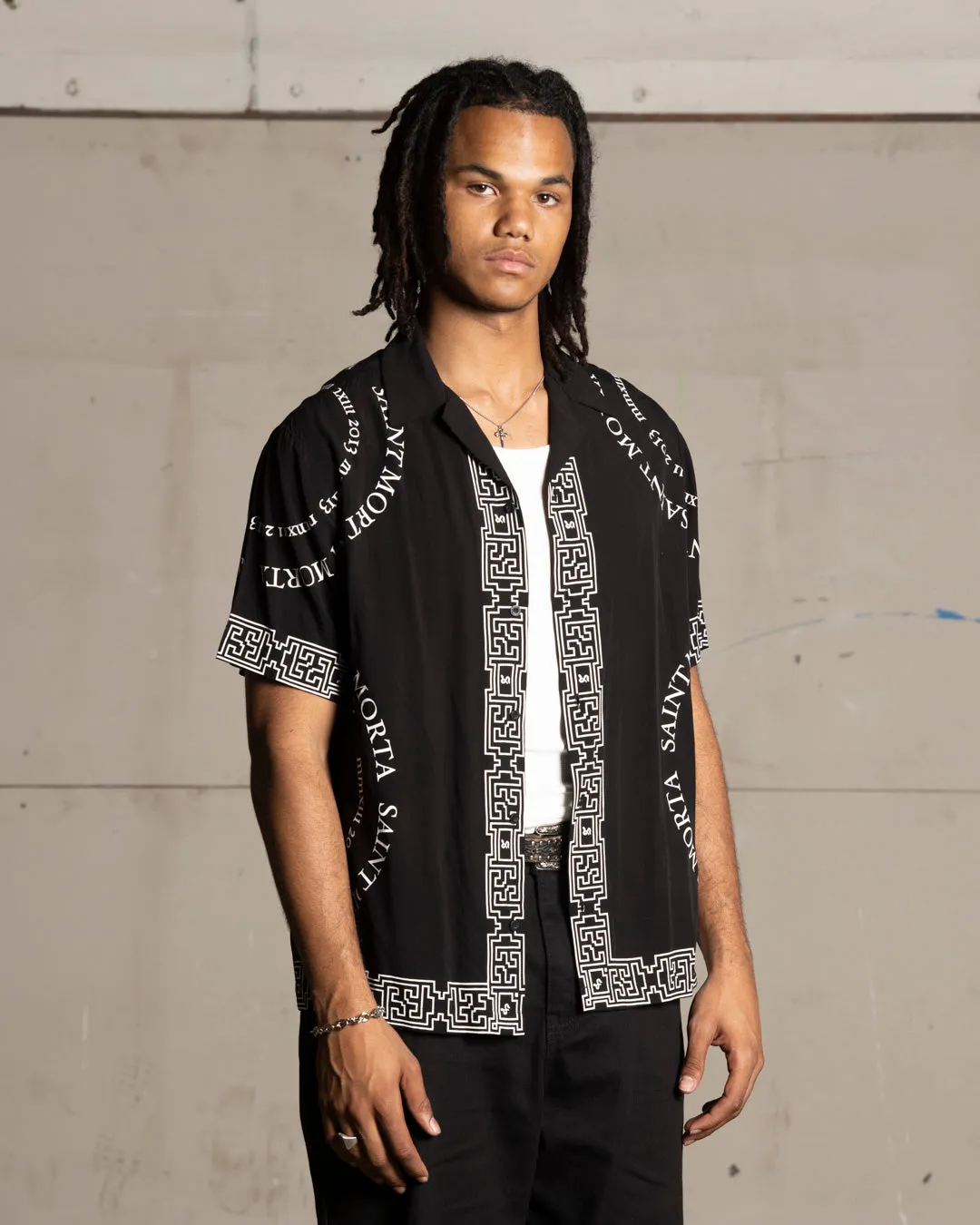 Saint Morta Erebos Short Sleeve Shirt Black