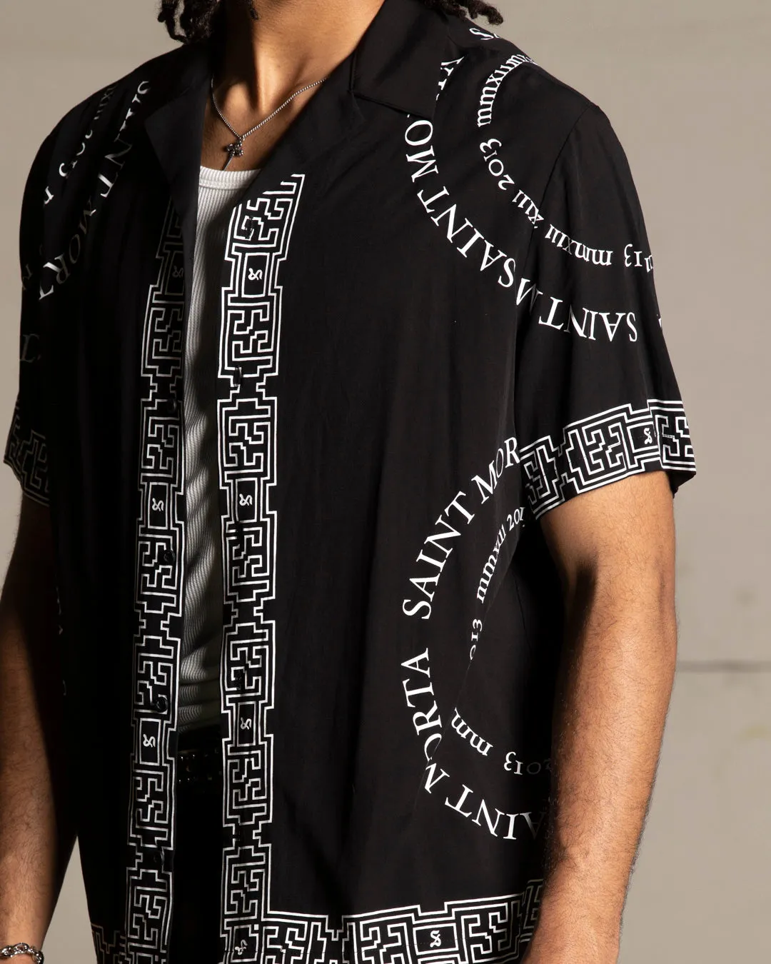 Saint Morta Erebos Short Sleeve Shirt Black