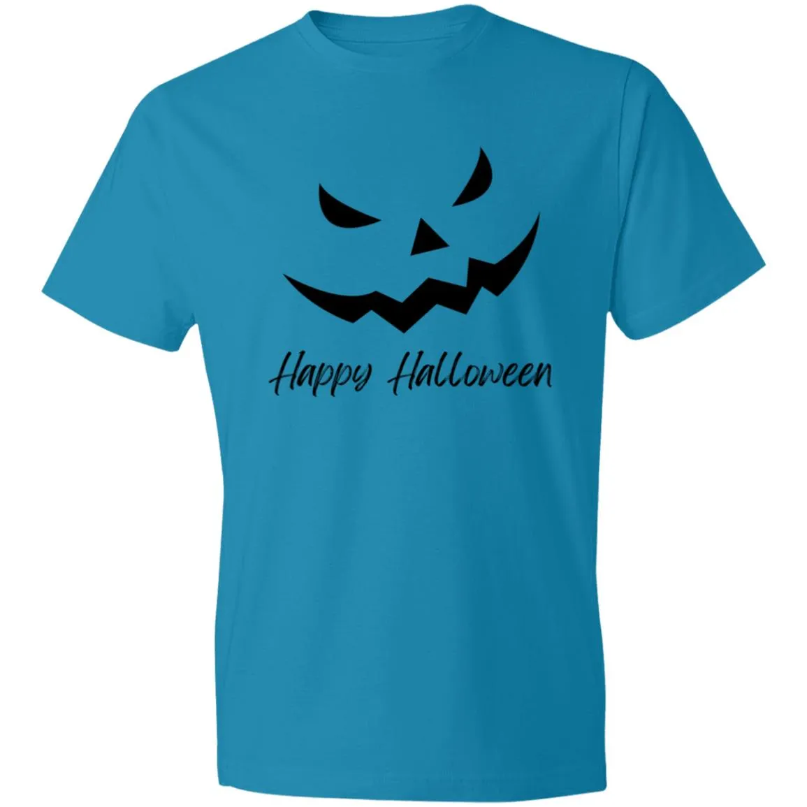 Scary Jack O Lantern Face CLOSEOUT --  Lightweight T-Shirt 4.5 oz
