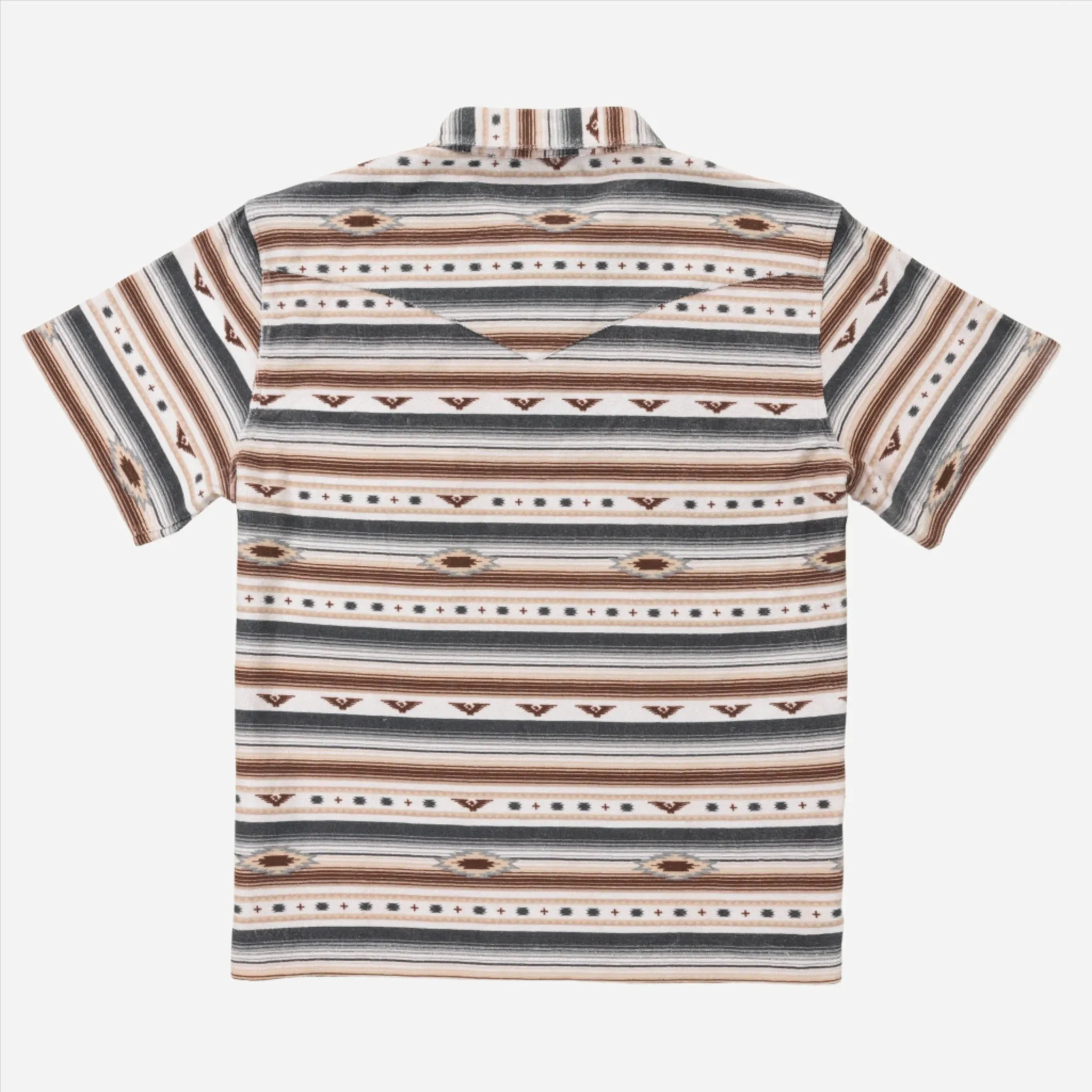 Sendero Provisions Cantina Terry Men's Polo in Gray Tan Southwest