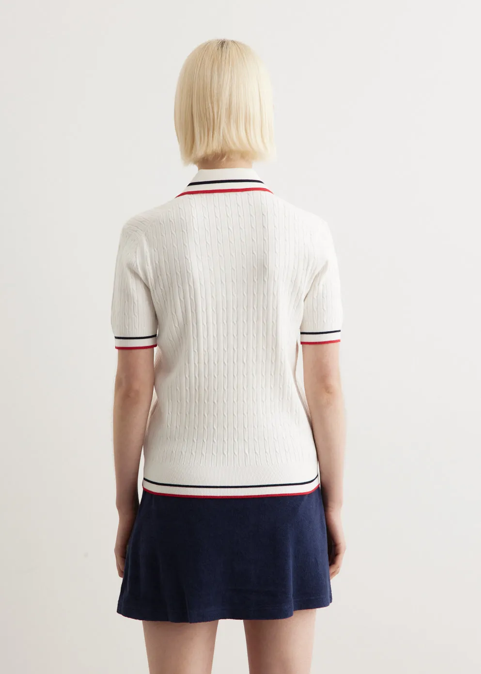 Serif Logo Mila Short-Sleeve Polo