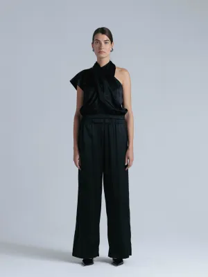 Silk Blouse 'Danielle' in Black