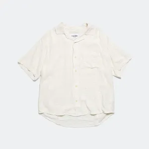 Striped Seersucker SS - White