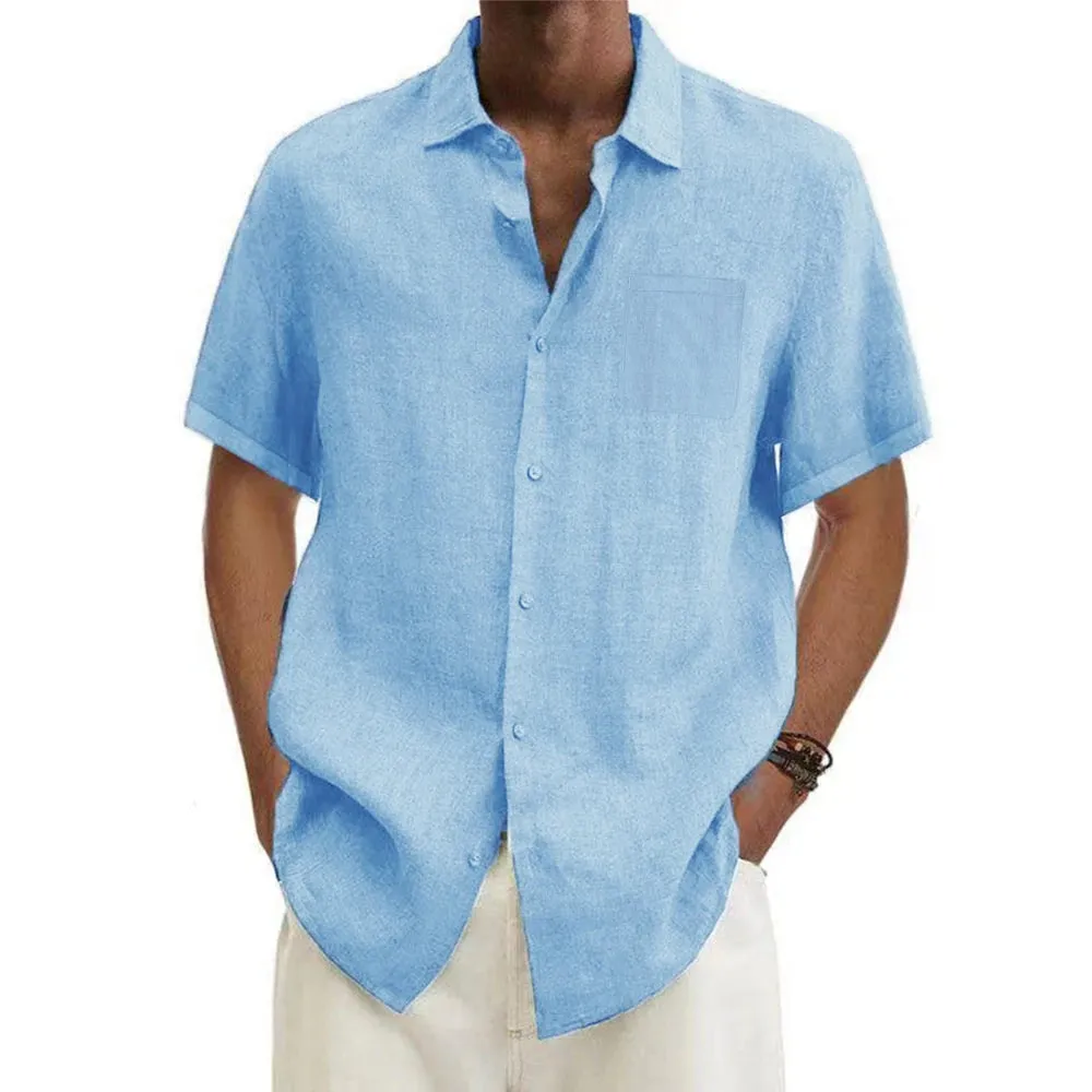 Summer Casual Linen Beach Shirt