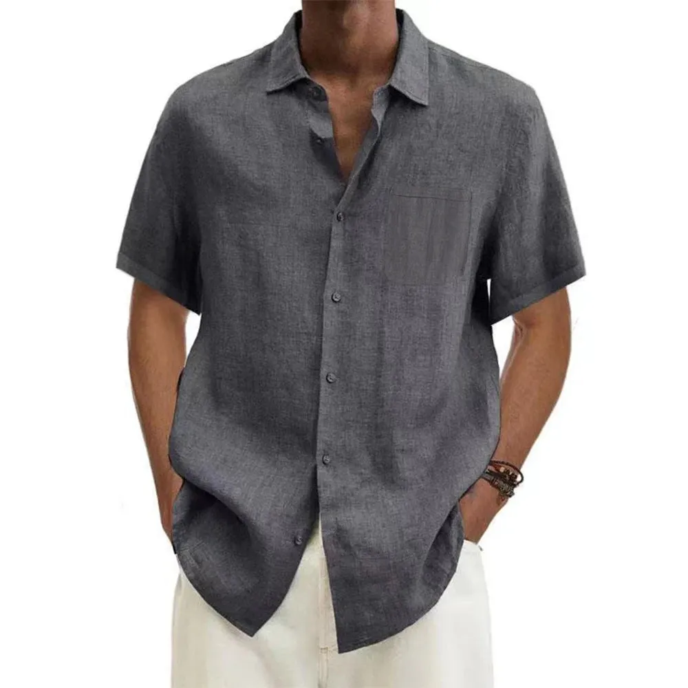 Summer Casual Linen Beach Shirt