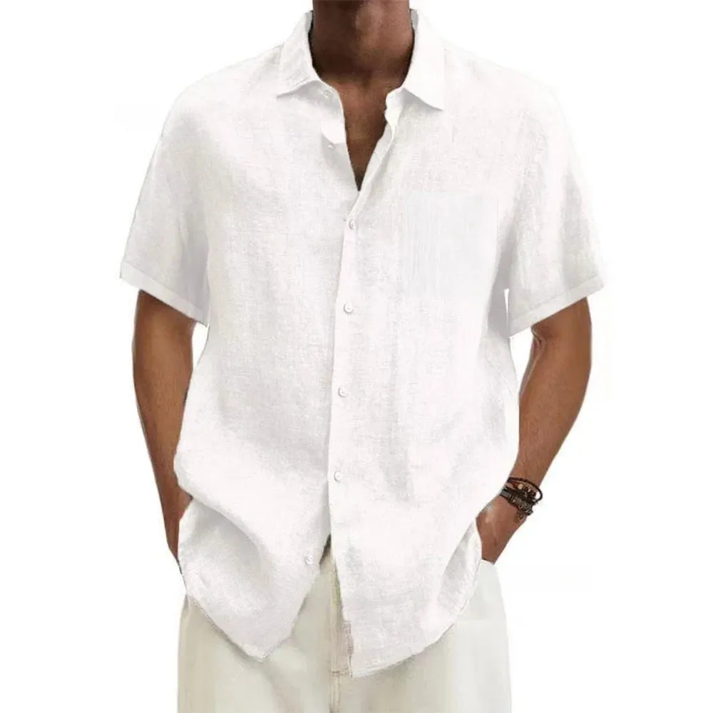 Summer Casual Linen Beach Shirt