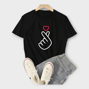 Summer Short Sleeve Printed T Shirt For Women's