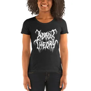 T-Shirt : Women's Short Sleeve - Adroit Theory Name Metal Logo