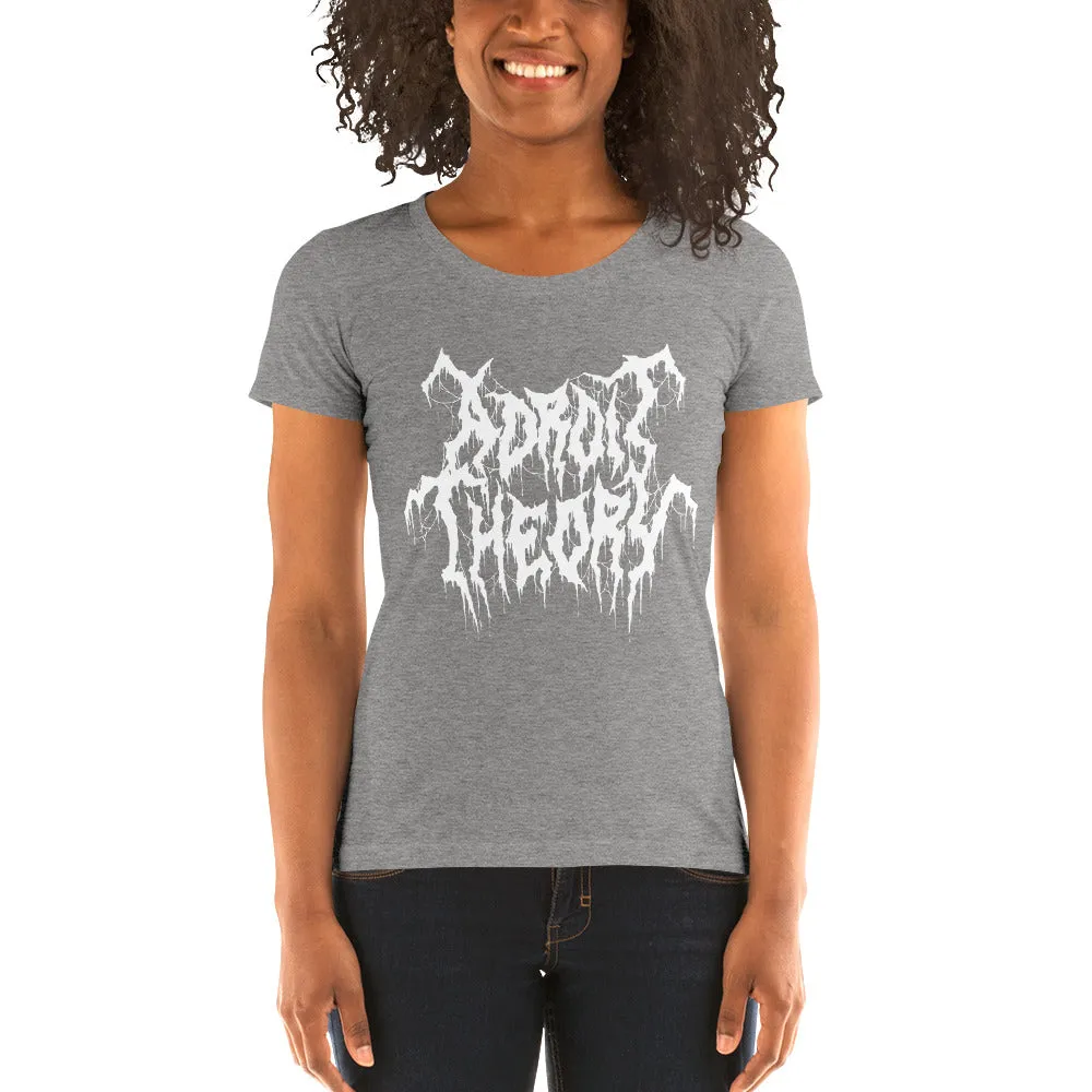 T-Shirt : Women's Short Sleeve - Adroit Theory Name Metal Logo