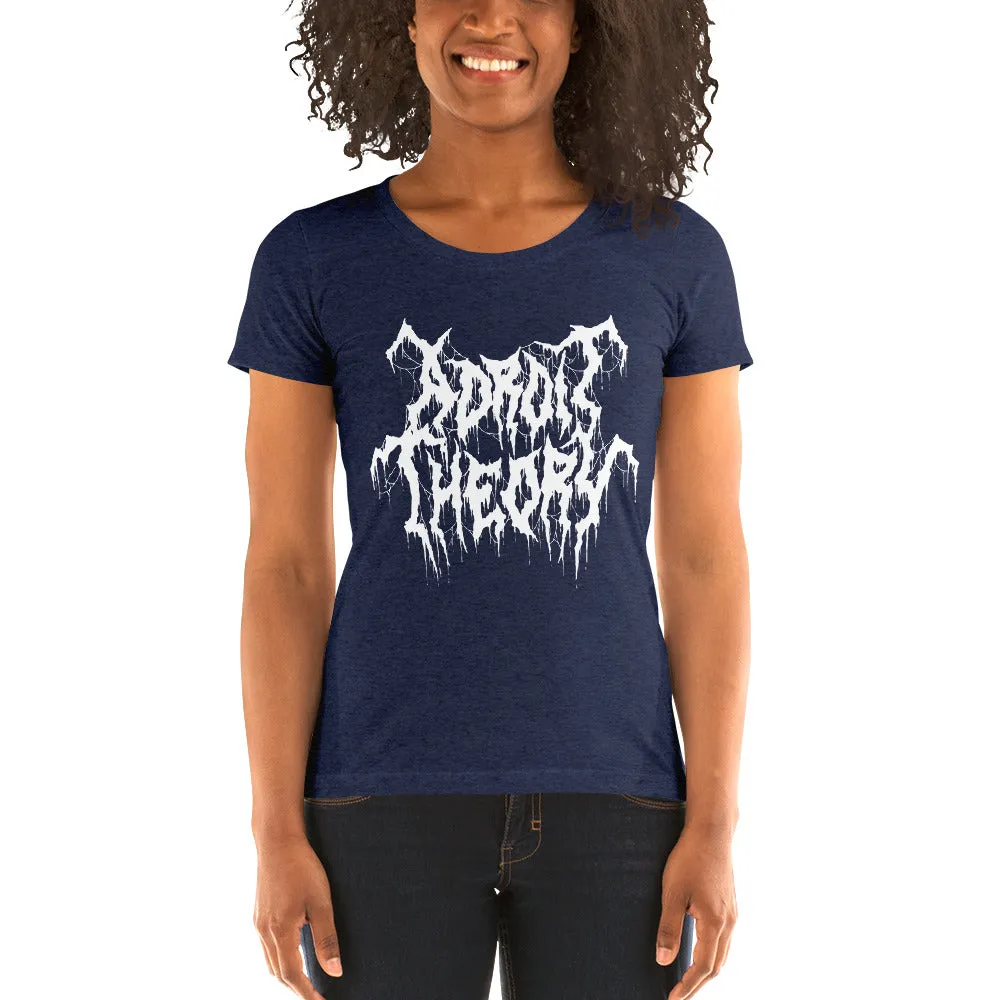 T-Shirt : Women's Short Sleeve - Adroit Theory Name Metal Logo