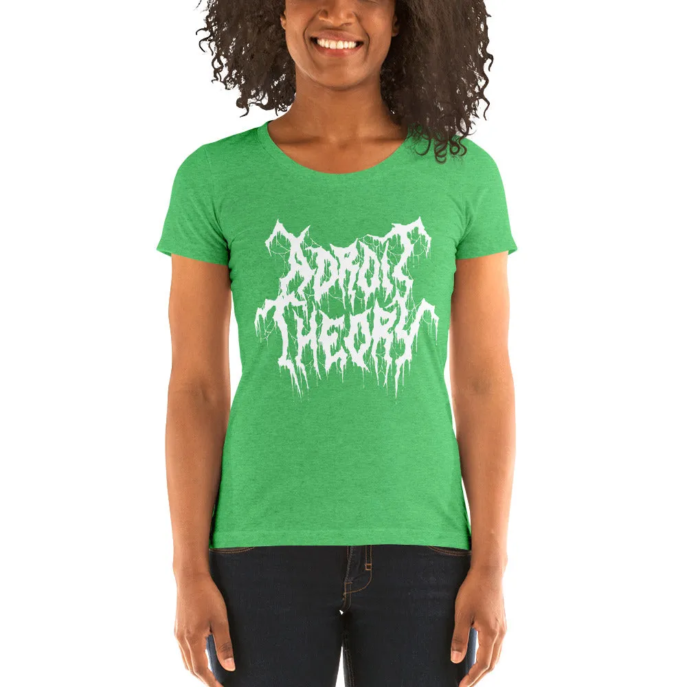 T-Shirt : Women's Short Sleeve - Adroit Theory Name Metal Logo