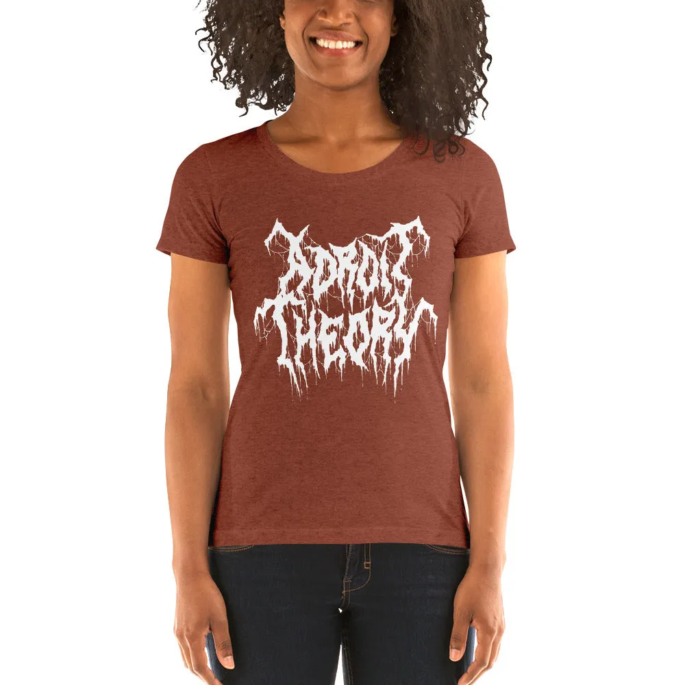 T-Shirt : Women's Short Sleeve - Adroit Theory Name Metal Logo