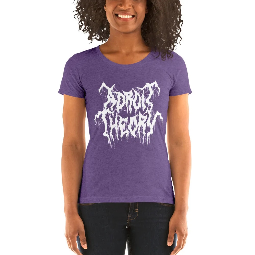 T-Shirt : Women's Short Sleeve - Adroit Theory Name Metal Logo