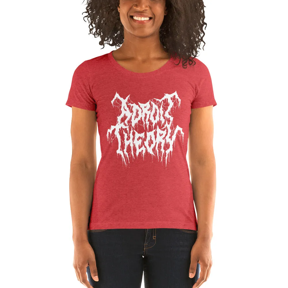 T-Shirt : Women's Short Sleeve - Adroit Theory Name Metal Logo