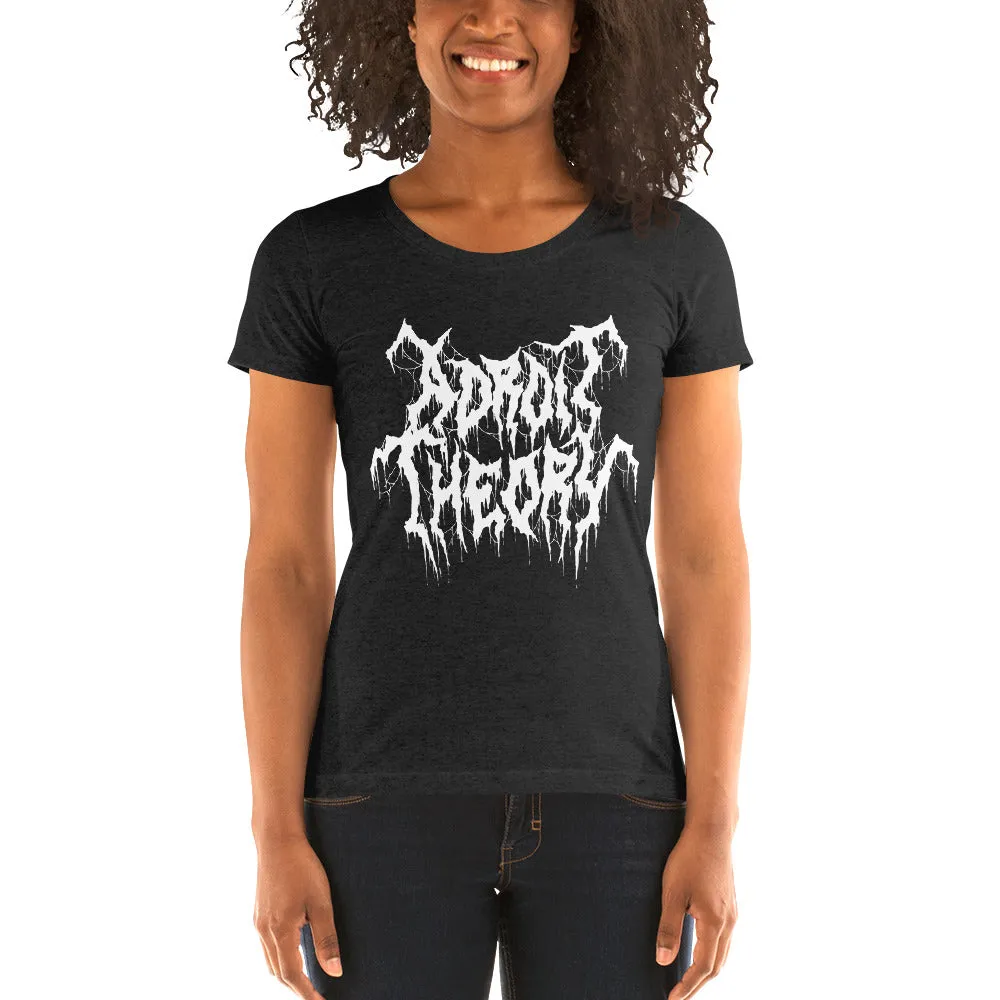 T-Shirt : Women's Short Sleeve - Adroit Theory Name Metal Logo