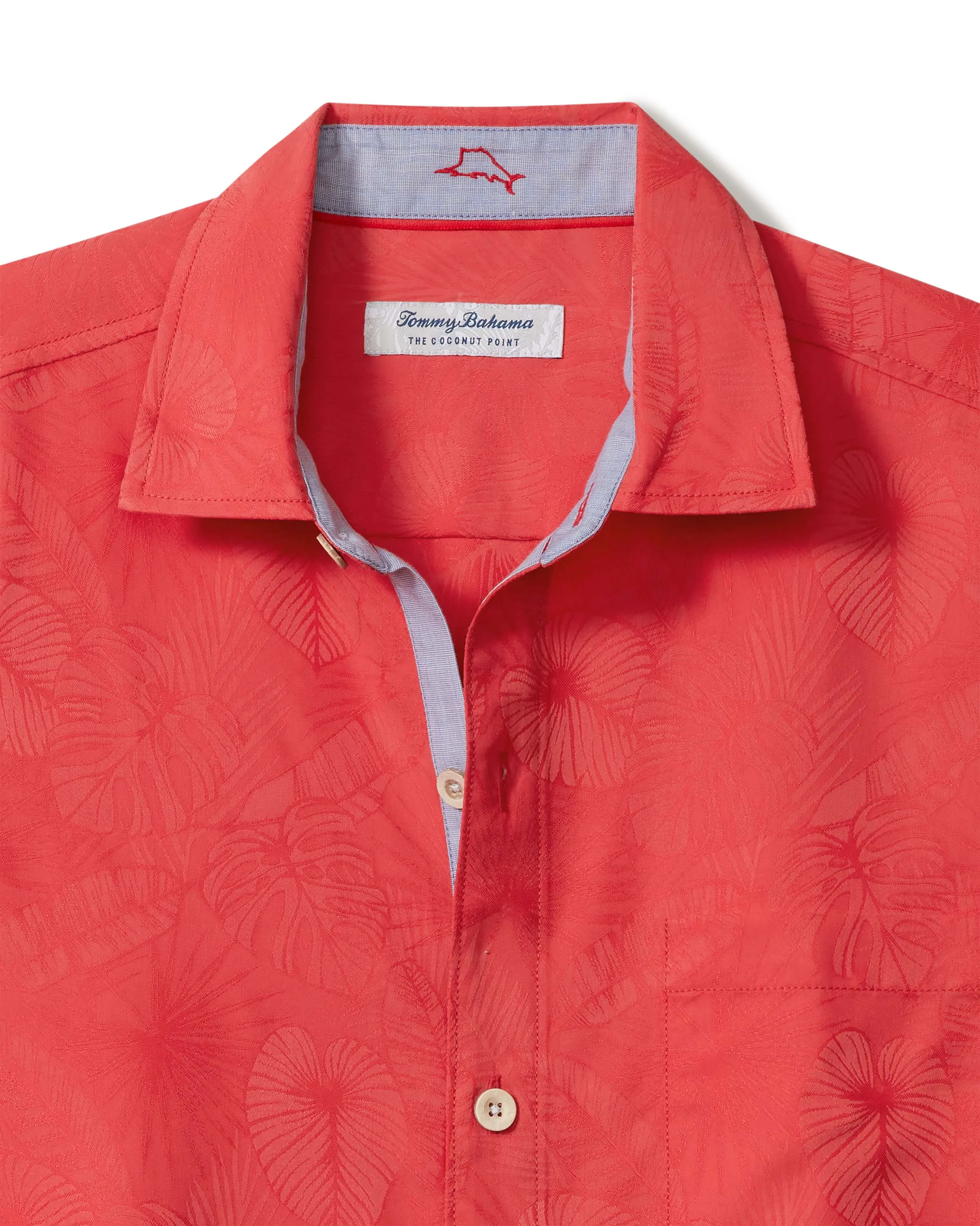 Tommy Bahama Coconut Point Keep It Frondly IslandZone® Camp Shirt | Apple Blossom