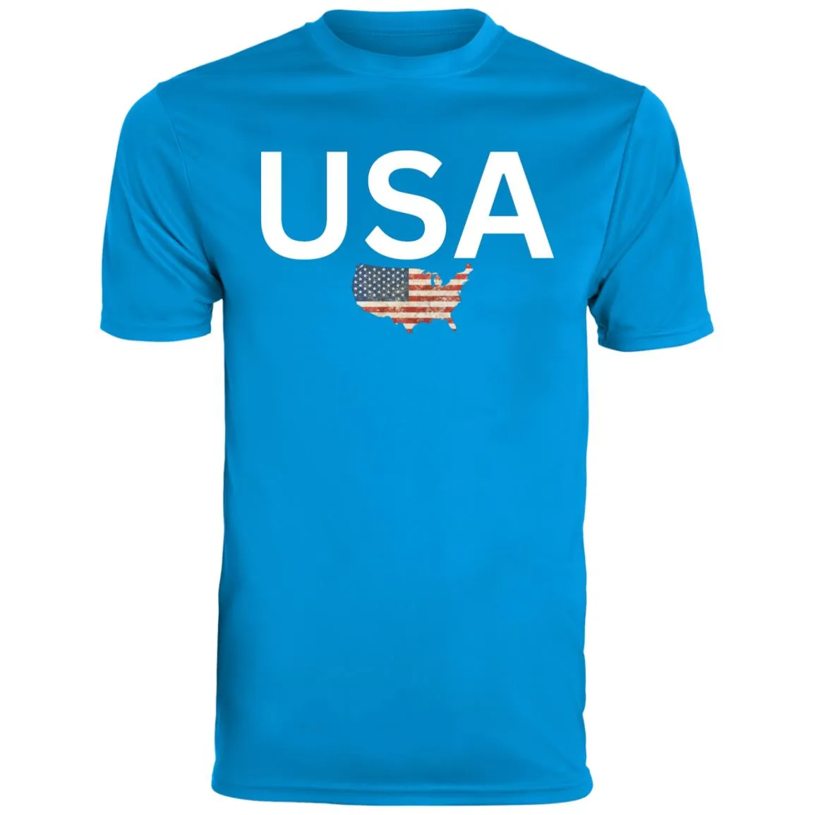 USA states flag CLOSEOUT - 791 Youth Moisture-Wicking Tee