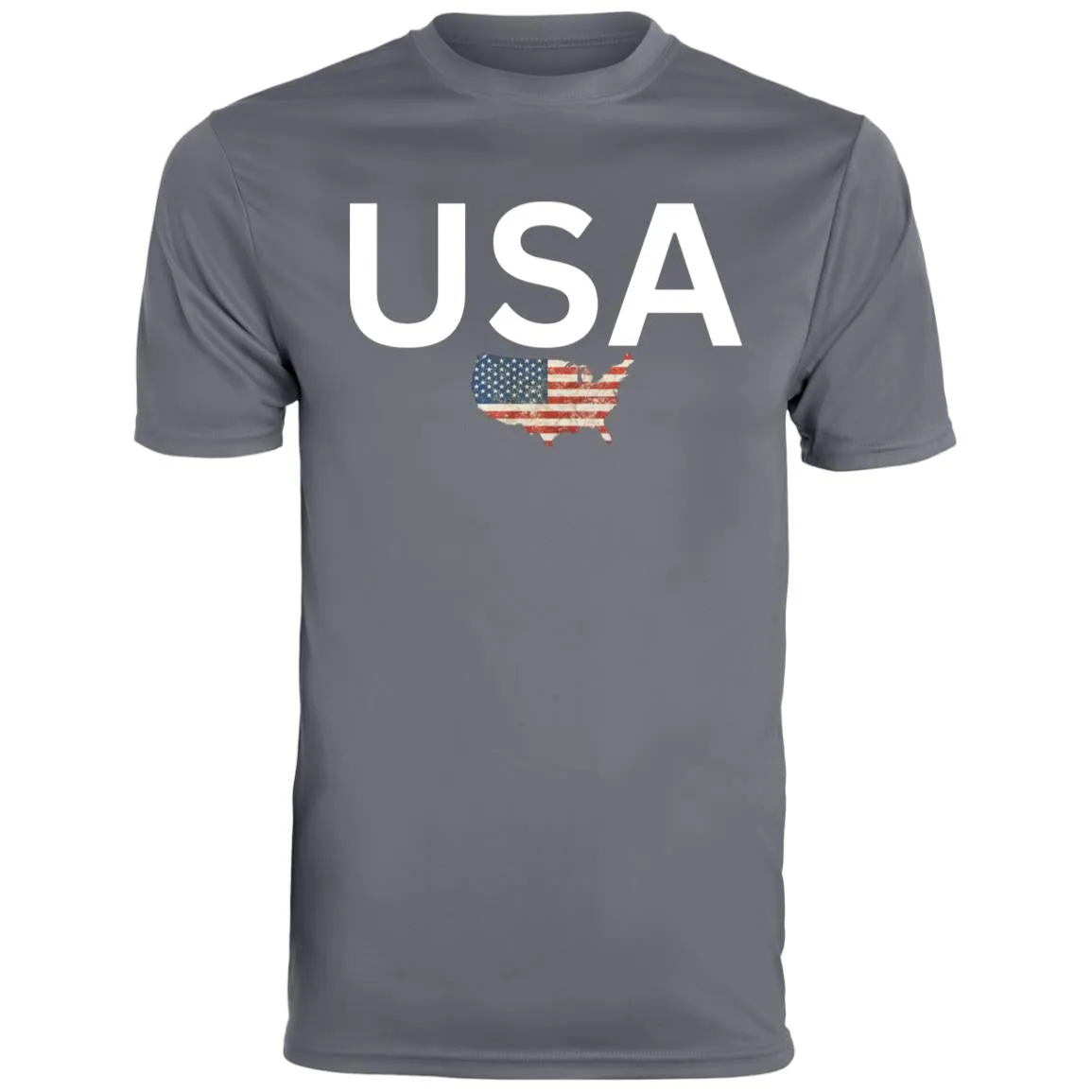 USA states flag CLOSEOUT - 791 Youth Moisture-Wicking Tee