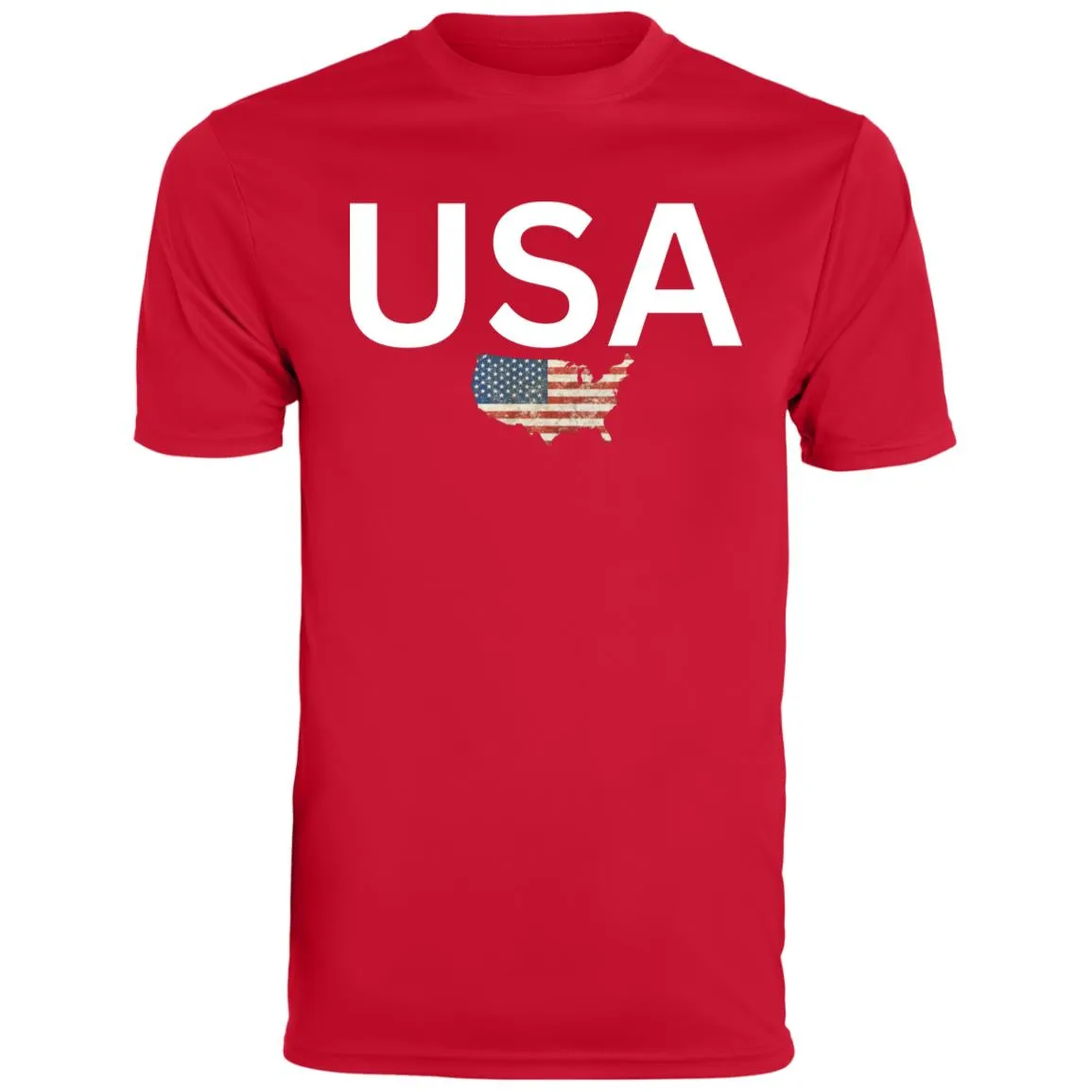 USA states flag CLOSEOUT - 791 Youth Moisture-Wicking Tee