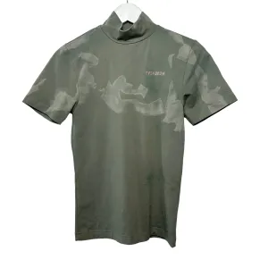 Vintage Harley Davidson Green Mock Turtleneck Top Tie Dye Small XS
