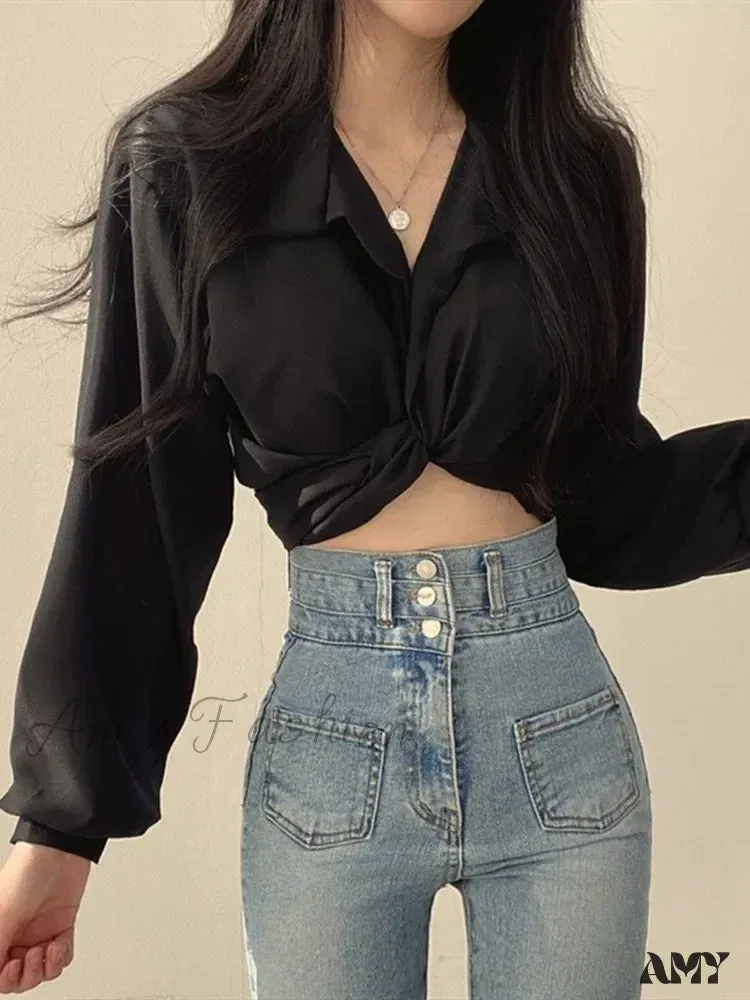 Vintage Streetwear Harajuku Sexy Women Blouse
