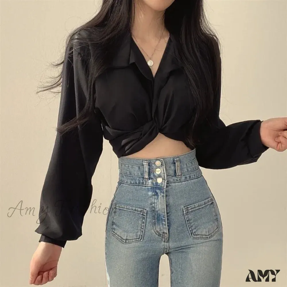 Vintage Streetwear Harajuku Sexy Women Blouse