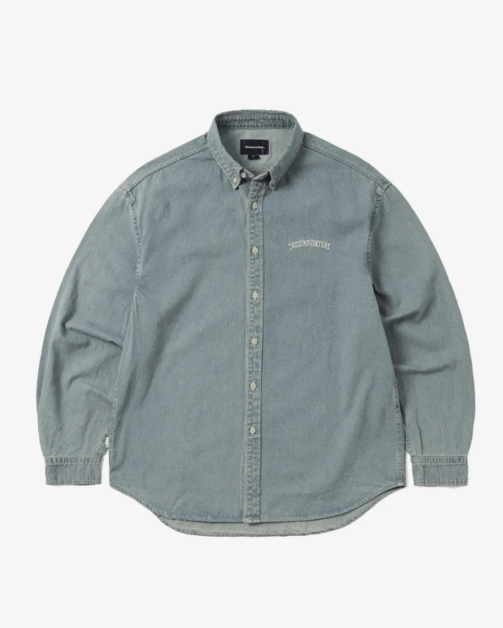 Washed Denim Shirt Washed Blue